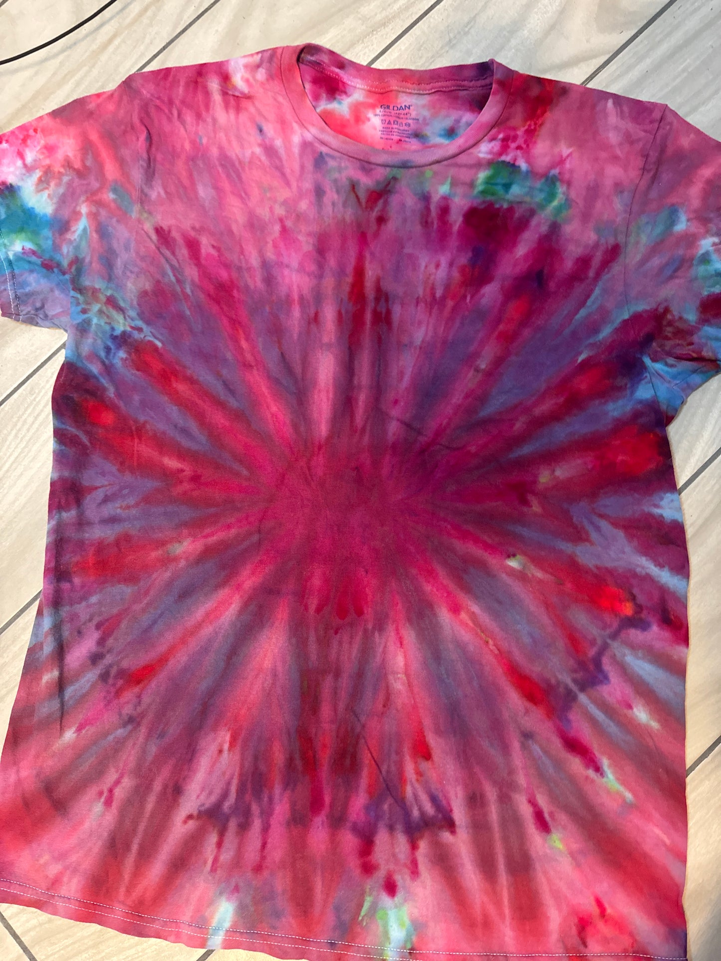 Center star ice dye inclined