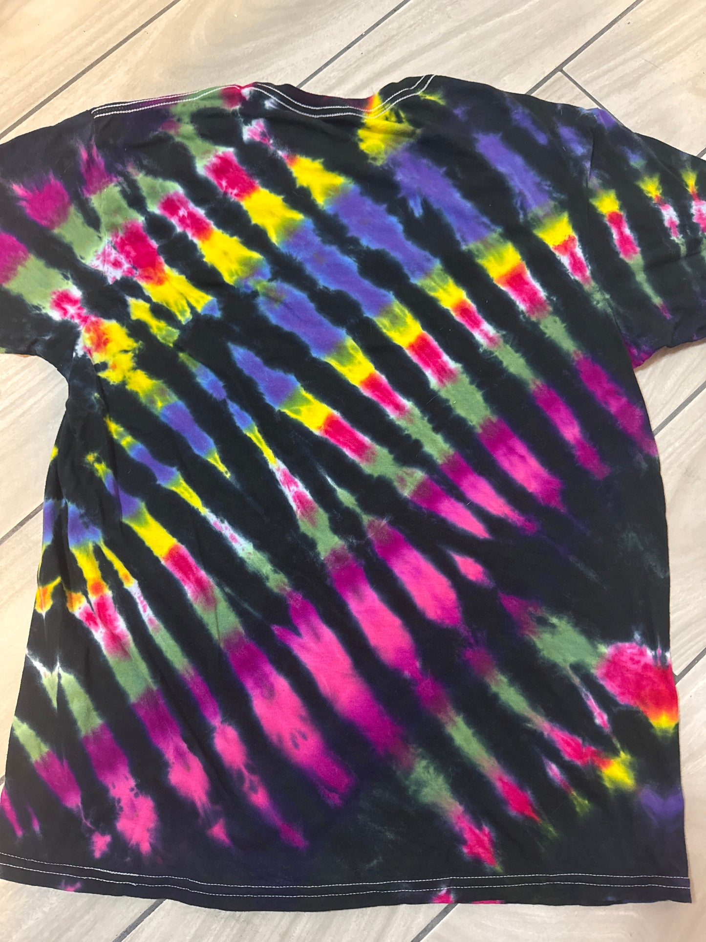 Tiger striped tie dye