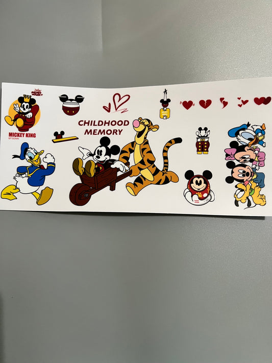 Mickey Mouse and Tigger Lg decal