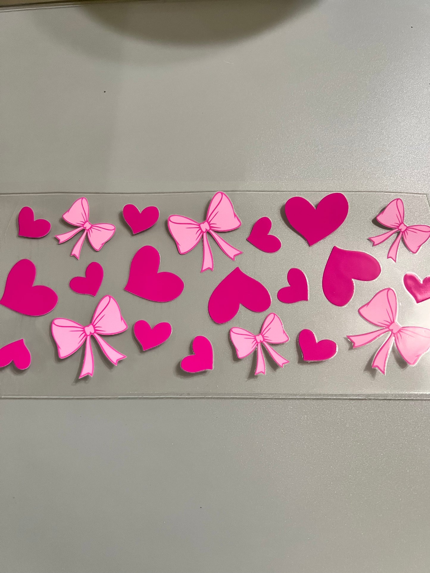 Bows/hearts Lg decal
