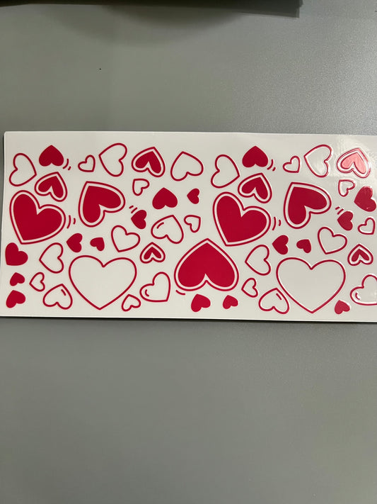 Hearts Lg decal