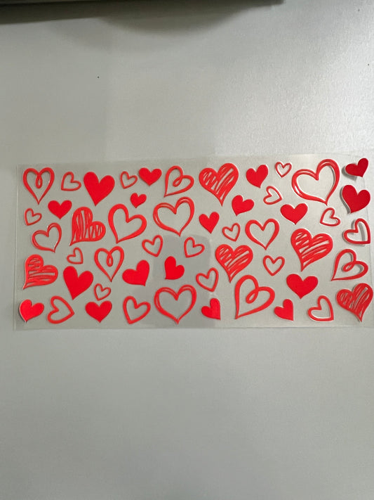 Hearts Lg decal