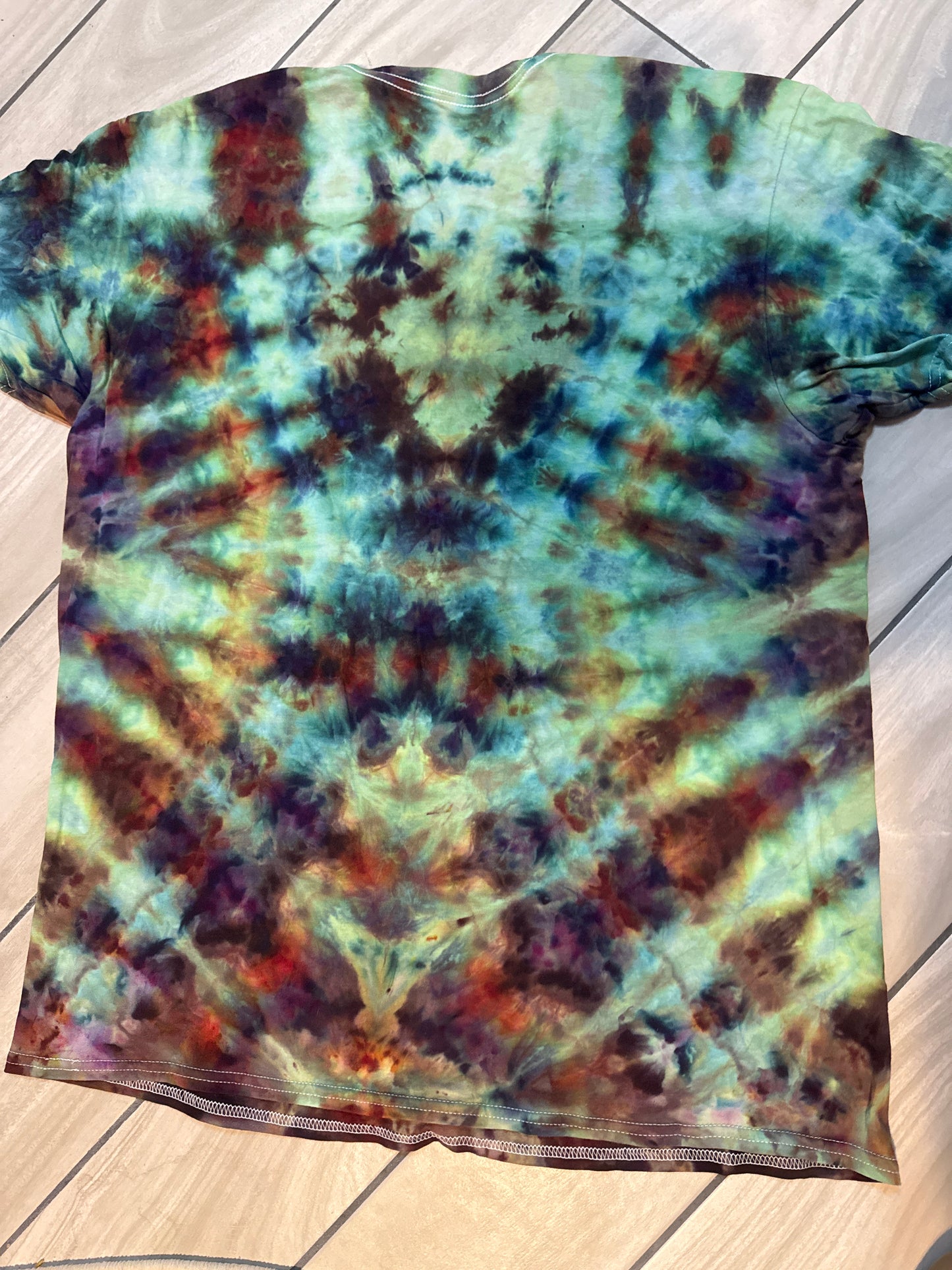 Heart ice dye