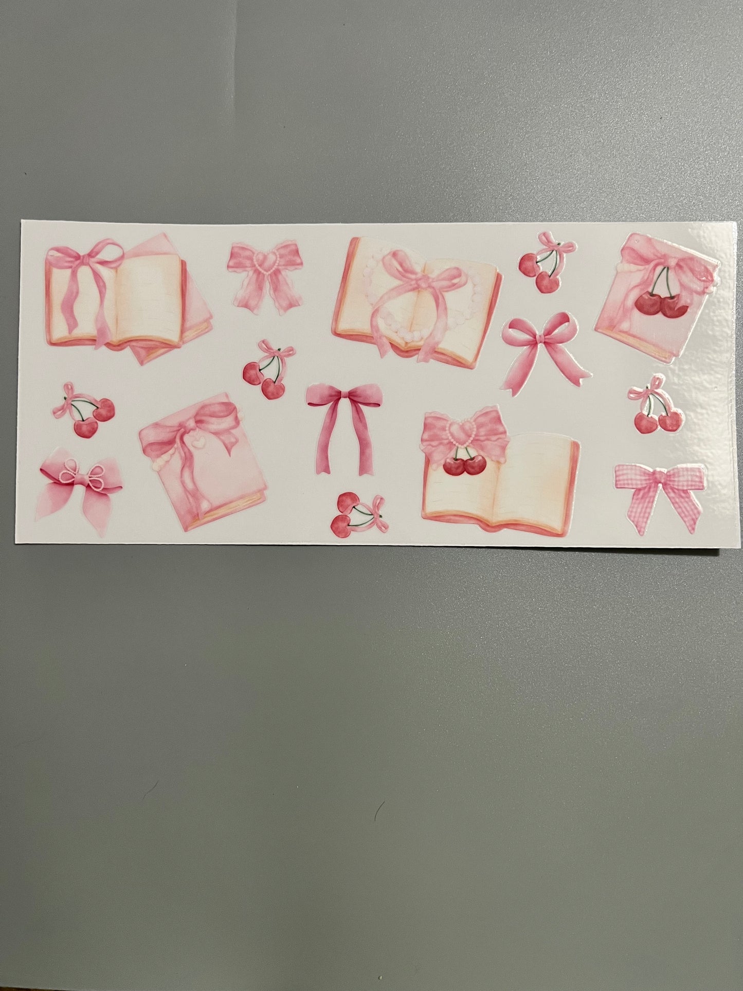 Bows with books Lg decal