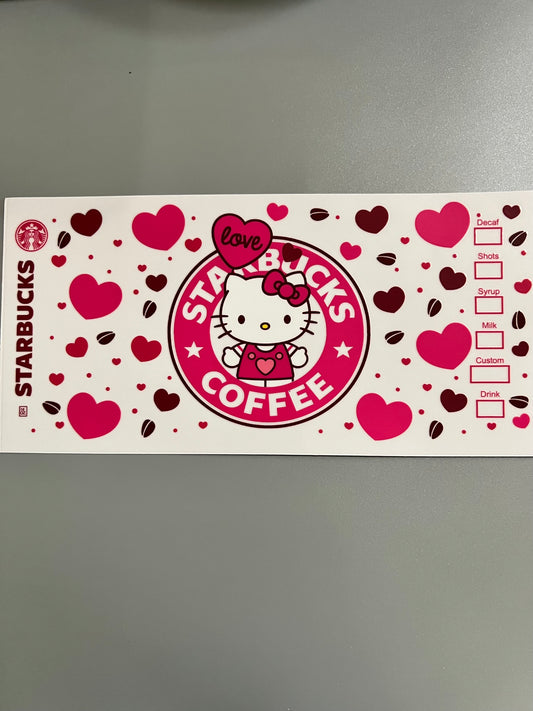 Hello Kitty/Starbucks Lg decal
