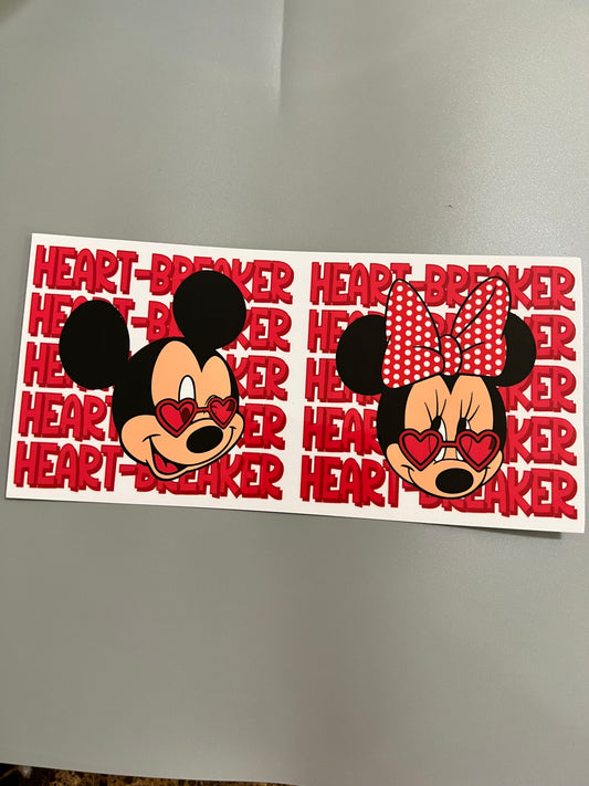 Mickey and Minnie Lg decal