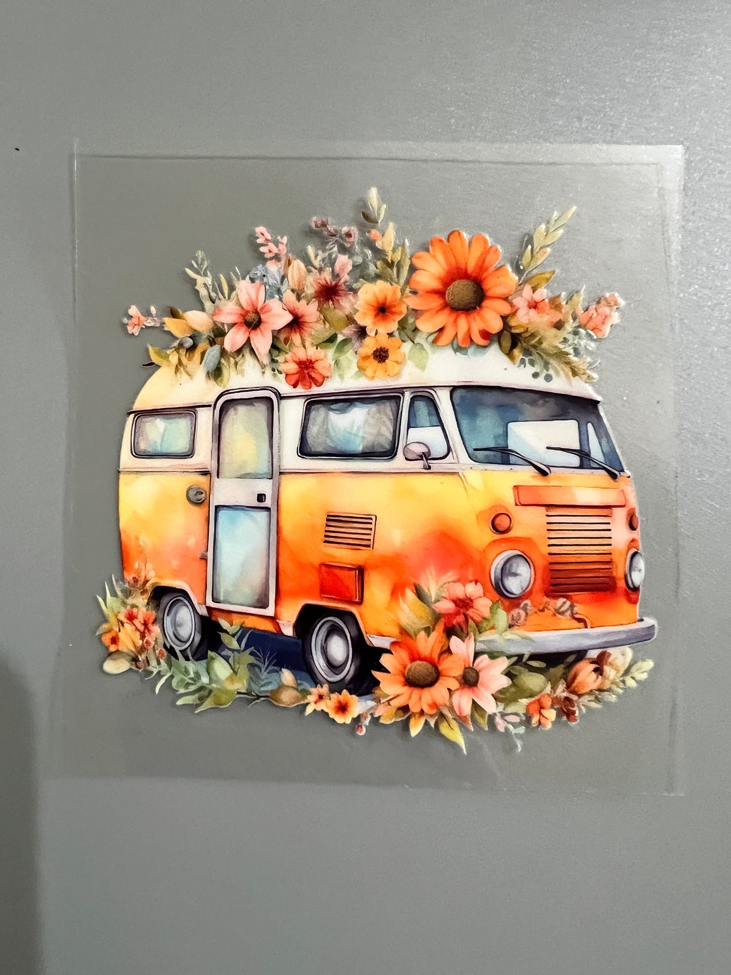 Hippie bus Sm decal