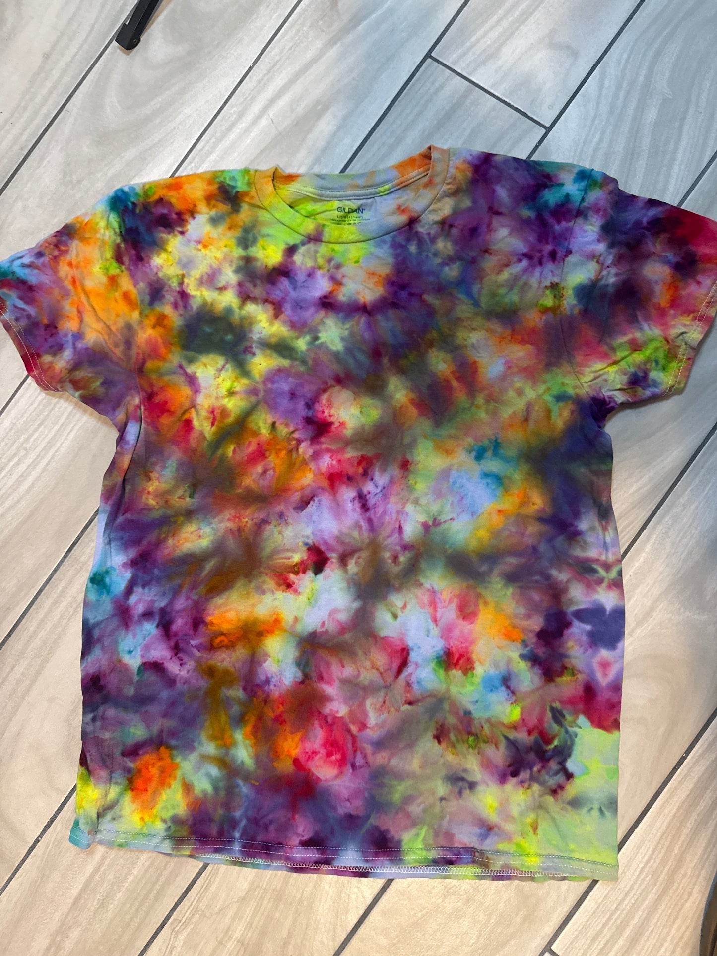Multi colored ice dye