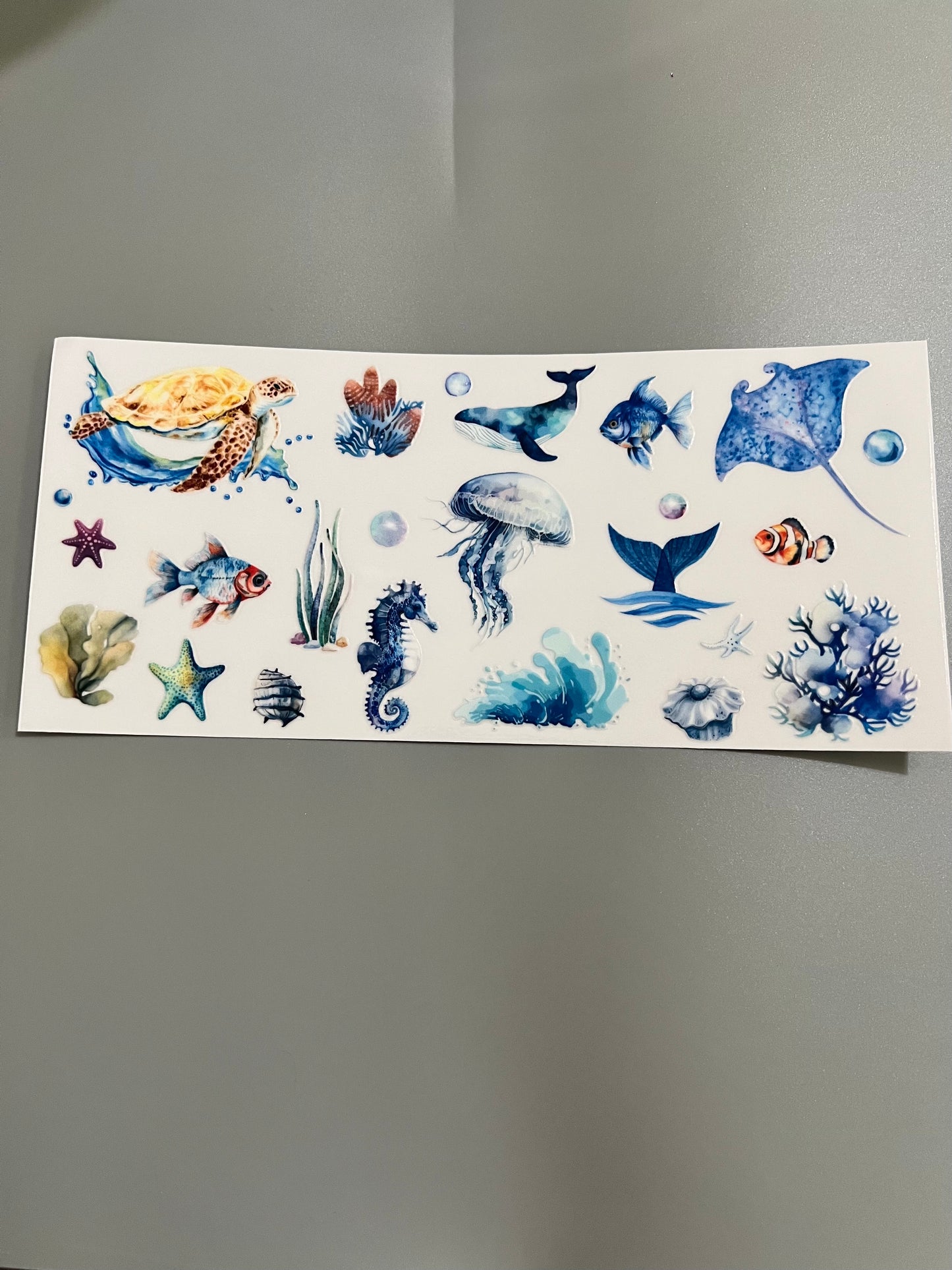 Sea animals Lg decal