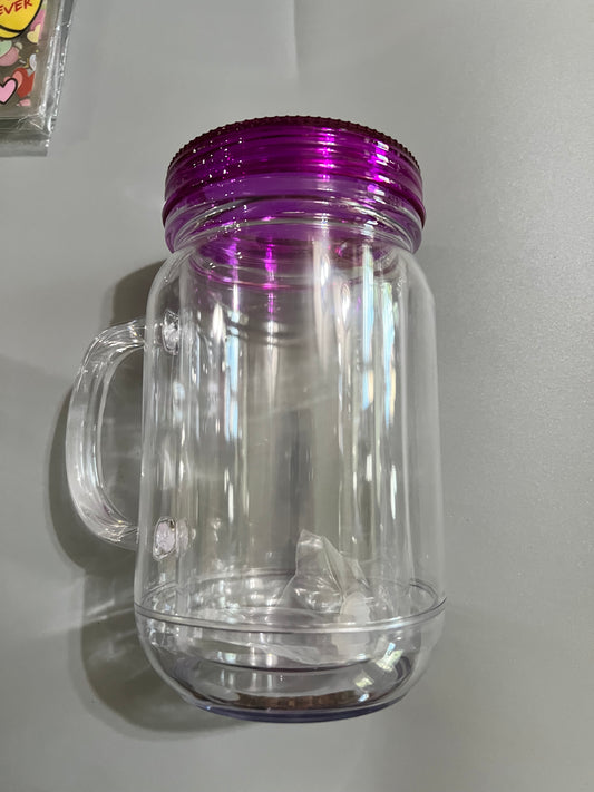16oz glitter globe tumbler