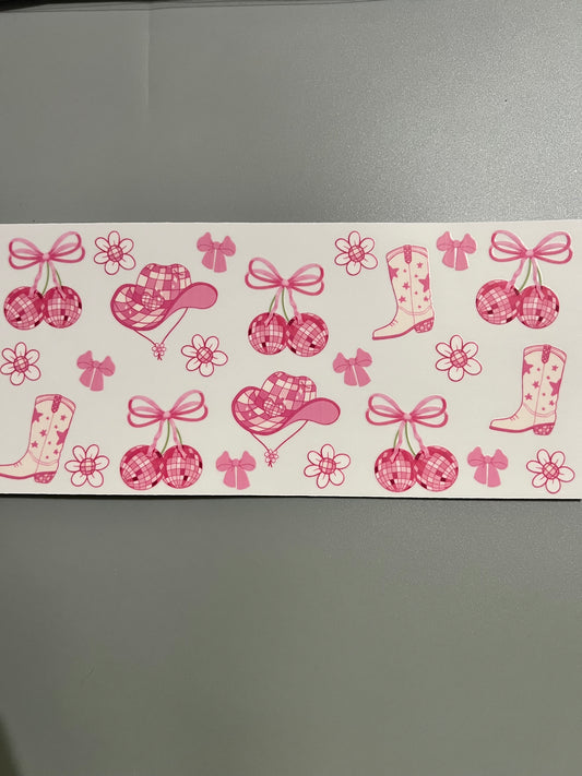 Bows with boots Lg decal