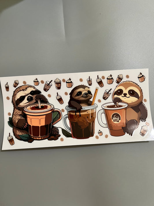 Sloth Lg decal