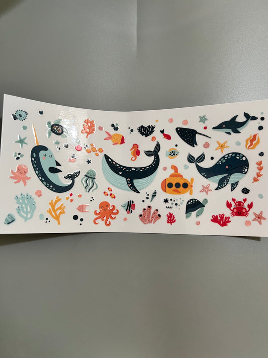 Whales Lg decal
