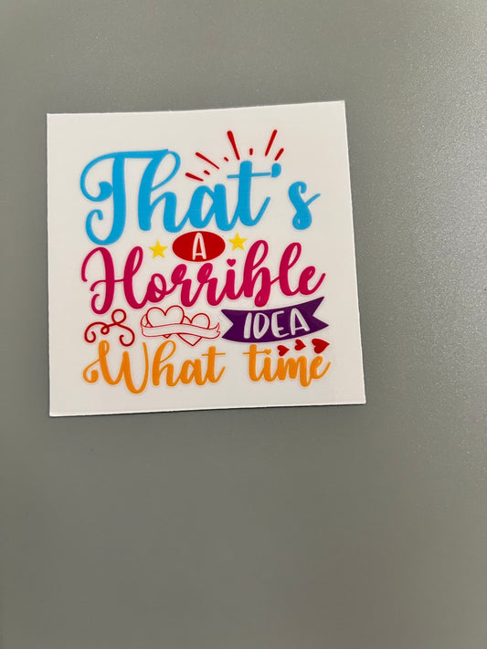 Small 12oz decal