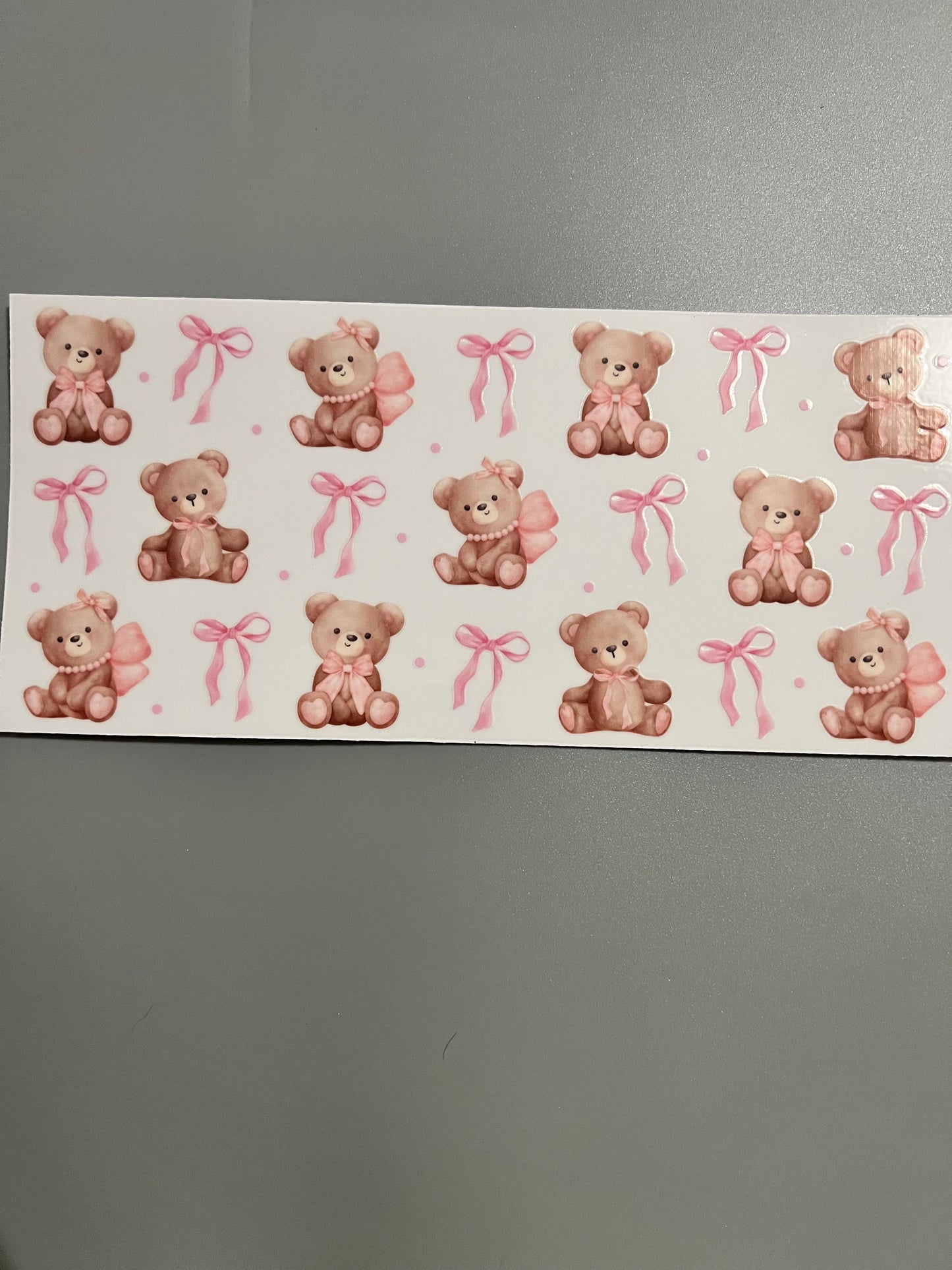 Bows with teddy bears Lg decal