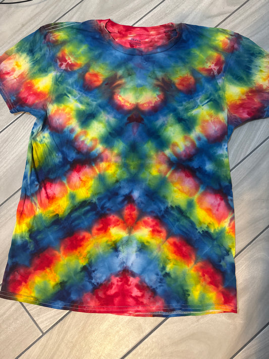 Reverse diamond ice dye