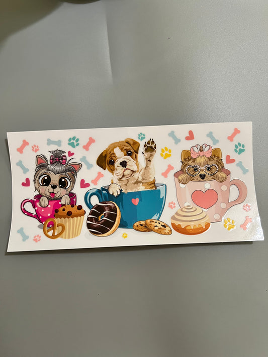 Puppy and kitty Lg decal