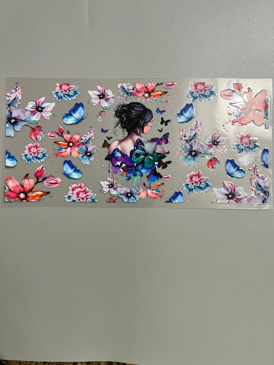 Butterfly Lg decal