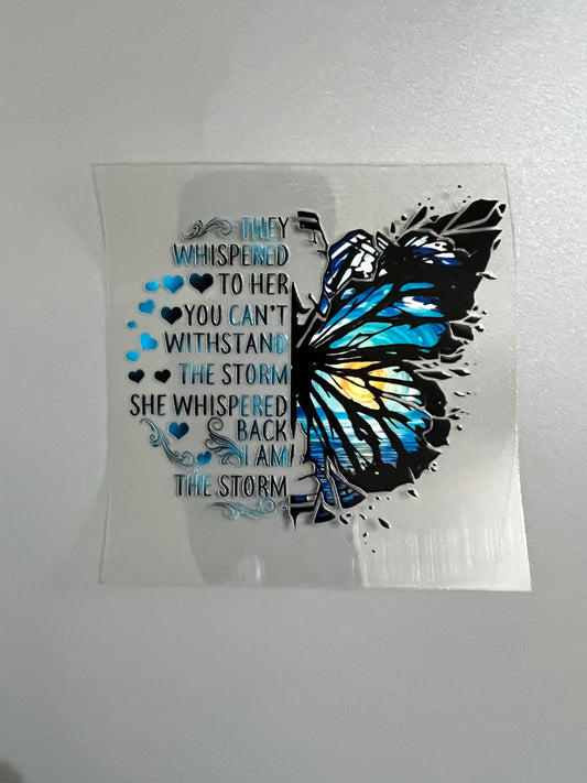 Butterfly Sm decal