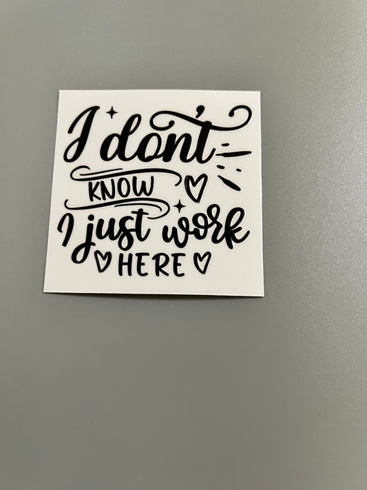 Small decal