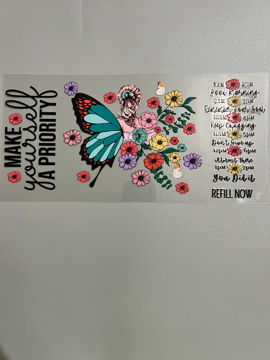 Butterfly Lg decal