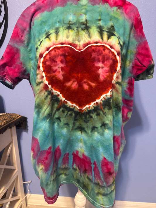 Heart tie dye