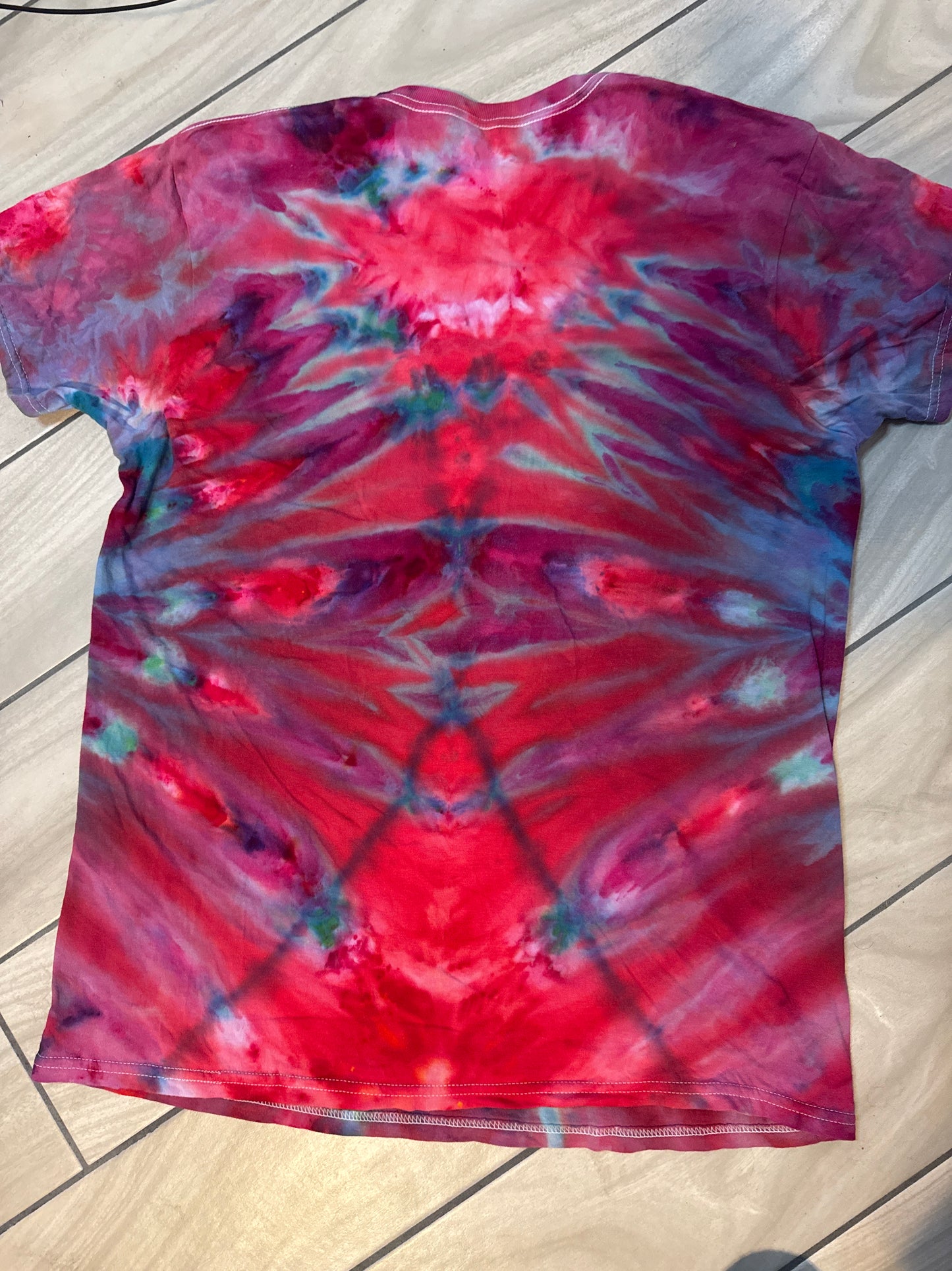 Center star ice dye inclined
