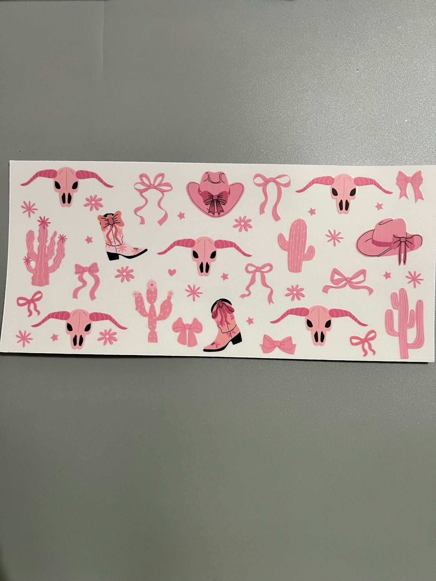 Bows with boots and cow skull